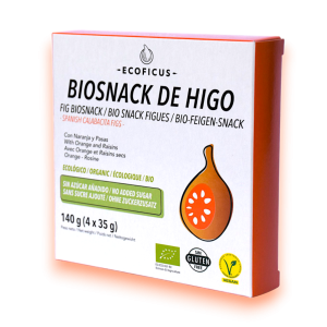 Barritas energéticas naturales BIO de higo con naranja y pasas 4uds